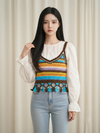Floral Crochet Crop Top For Women & Teen Girl