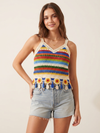 Floral Crochet Crop Top For Women & Teen Girl