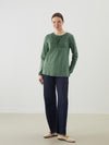 LADIES EMB TIE COLLAR BLOUSE - LC-WAIKIKI