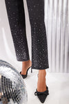 LADIES DIAMANTE STRAIGHT LEG JEANS - TW