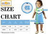 GIRL'S TEAM CHEER JUMPER DRESS - LITTLE.KIDS -(4-6)YEARS