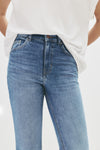 WOMEN'S B-GRADE HIGH-WAIST FLARED JEANS - P&B