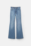 WOMEN'S B-GRADE HIGH-WAIST FLARED JEANS - P&B
