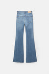 WOMEN'S B-GRADE HIGH-WAIST FLARED JEANS - P&B