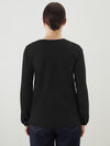 LADIES EMB TIE COLLAR BLOUSE - LC-WAIKIKI