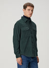 MEN REGULAR FIT VALVET SHIRT - ONLY.S