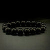 BLACK SHINE BEADED BRACELET - BLACK