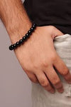 BLACK SHINE BEADED BRACELET - BLACK