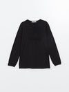 LADIES EMB TIE COLLAR BLOUSE - LC-WAIKIKI