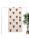 Kids Highland Cow Printed Towel