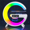 G63 Multifunction Wireless Charger Pad, Stand Speaker, Alarm Clock, RGB Night Light Lamp