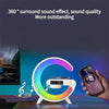 G63 Multifunction Wireless Charger Pad, Stand Speaker, Alarm Clock, RGB Night Light Lamp