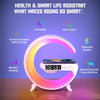 G63 Multifunction Wireless Charger Pad, Stand Speaker, Alarm Clock, RGB Night Light Lamp