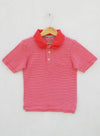 BOY’S WHITE STRIPE-RED POLO BY ON (5Y)