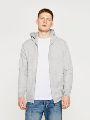 Slim fit hooded sweatshirt hot sale