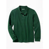 BOY’S FULL SLEEVE PIQUE POLO|GAP-D-GREEN- (6Y-10Y)