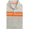 BOY'S GRAY STRIPE POLO | ON-(12M-5Y)