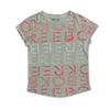 GIRL'S ALL OVER TEXT TEE | R.B.K-(2M-6Y)